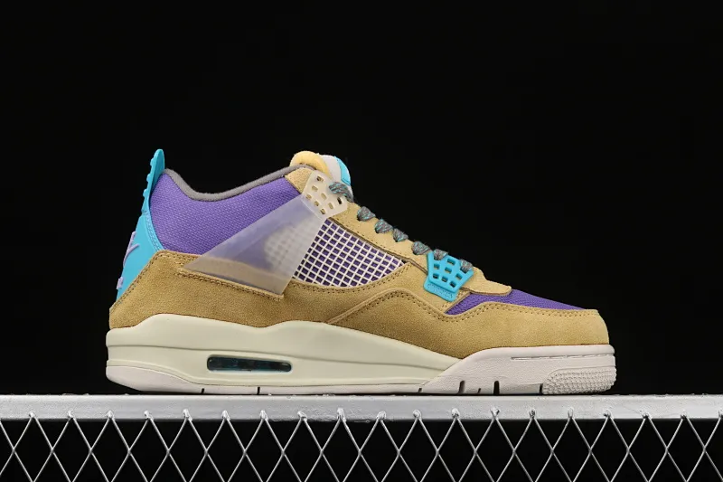 All categories Air Jordan Jordan series basketball shoes Air Jordan 4 G version Air Jordan 4 Retro SP AJ4 Joe 4 joint yellow and purple desert DJ5718-300